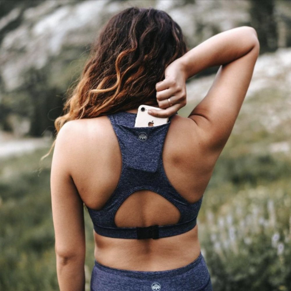 Senita Athletics Hideaway Sports Bra Amethyst Color